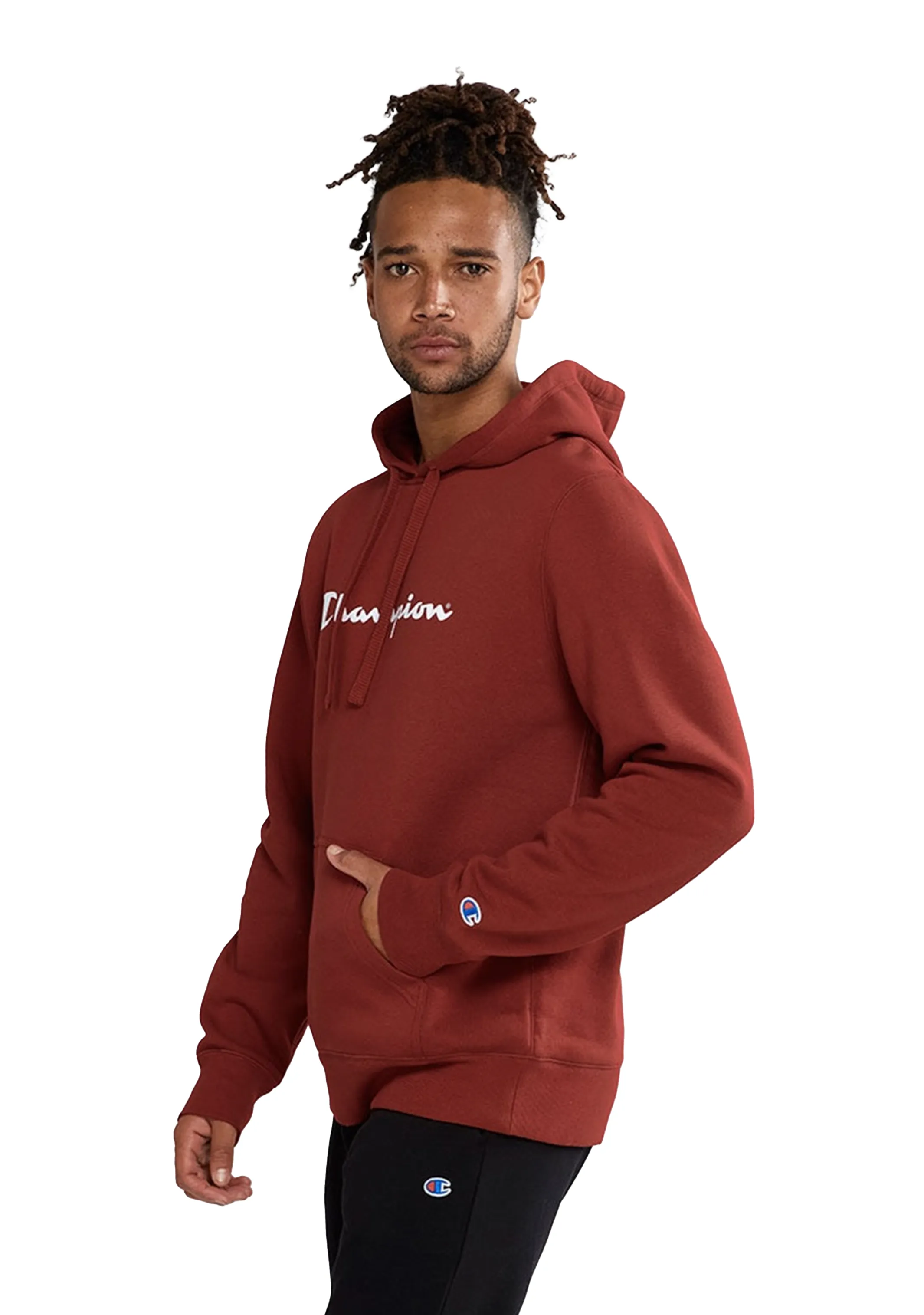 Champion Mens Script Hoodie <br> AY79N XFD