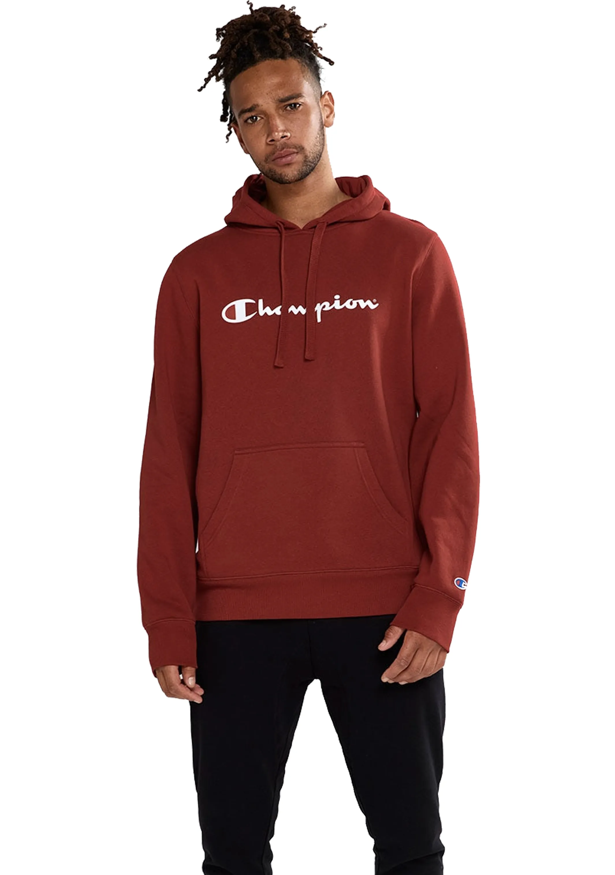 Champion Mens Script Hoodie <br> AY79N XFD