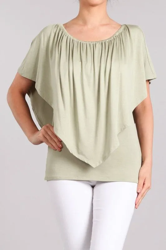 Chatoyant Layer Neckline Tops