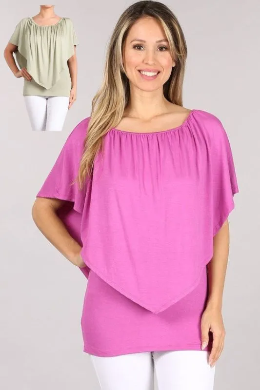 Chatoyant Layer Neckline Tops