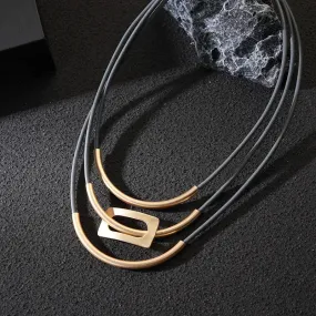 Chunky Multilayer Vintage Clavicle Chains Necklace