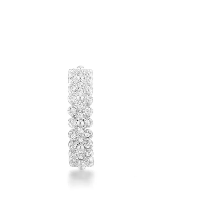 Clara Bohemian CZ Silver Eternity Ring | 1ct