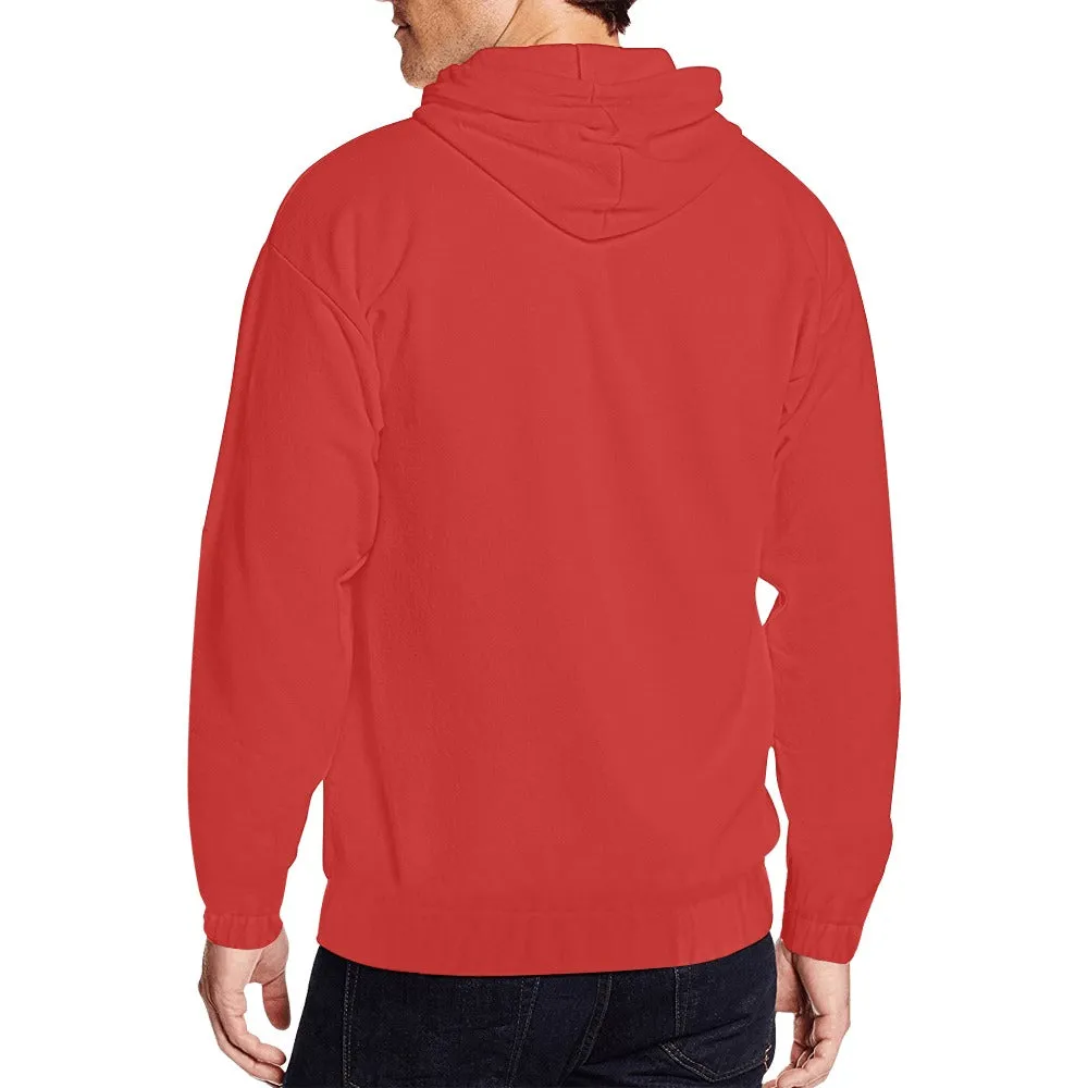 Classic Zip Red Hoodie