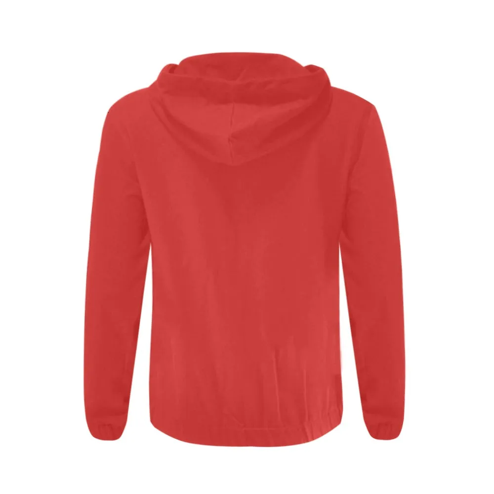 Classic Zip Red Hoodie