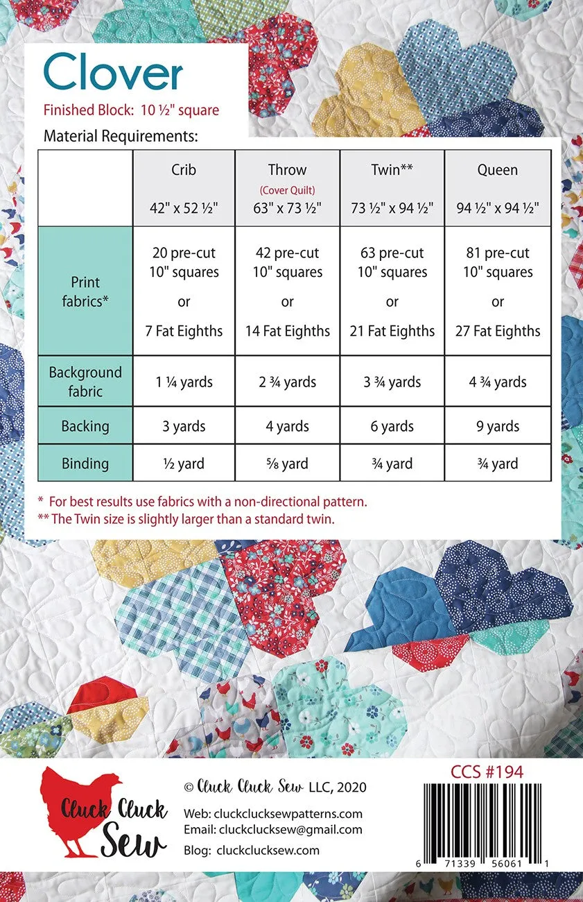 Clover Quilt Pattern