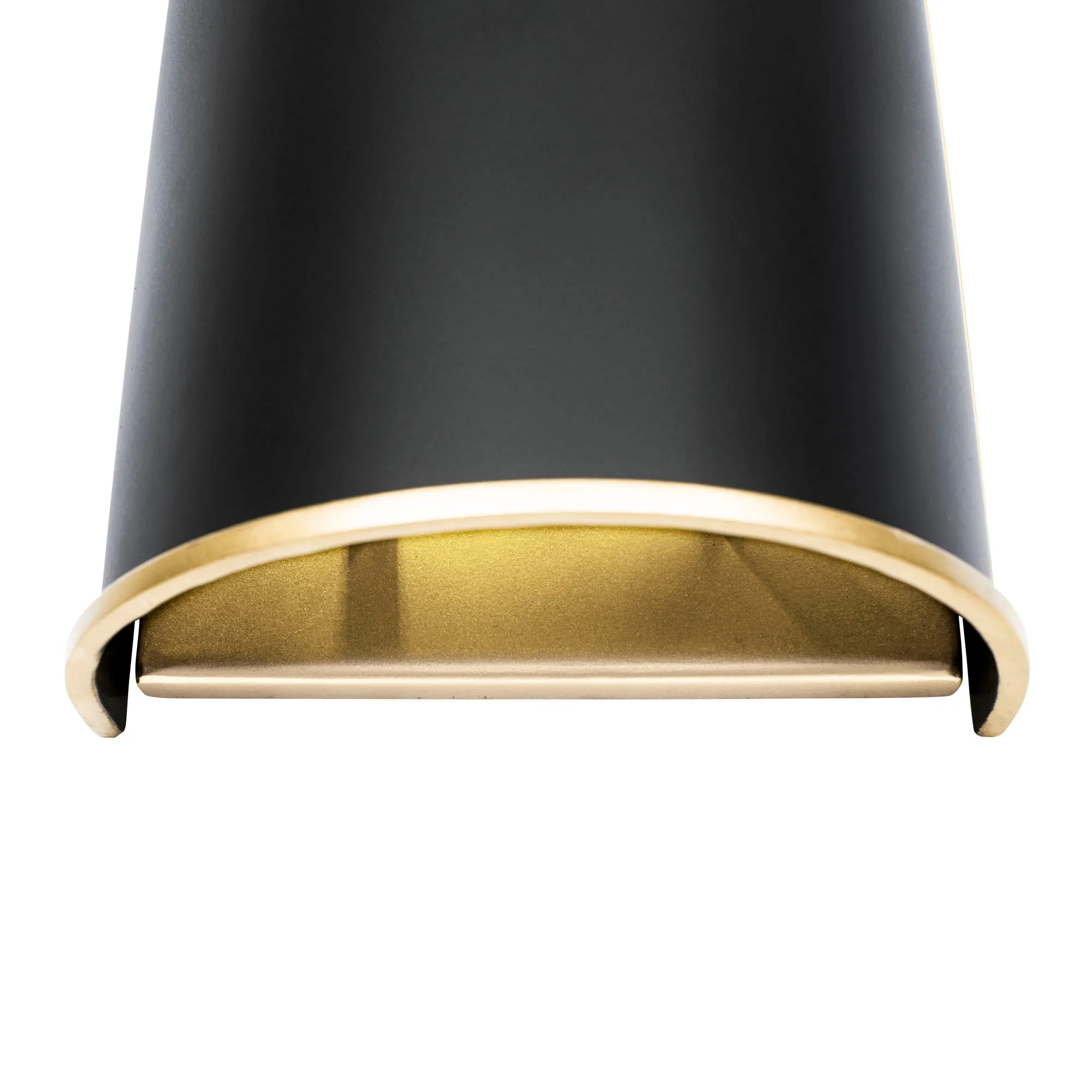 Coco 364W02MBFG 2-Light Wall Sconce - Matte Black/French Gold