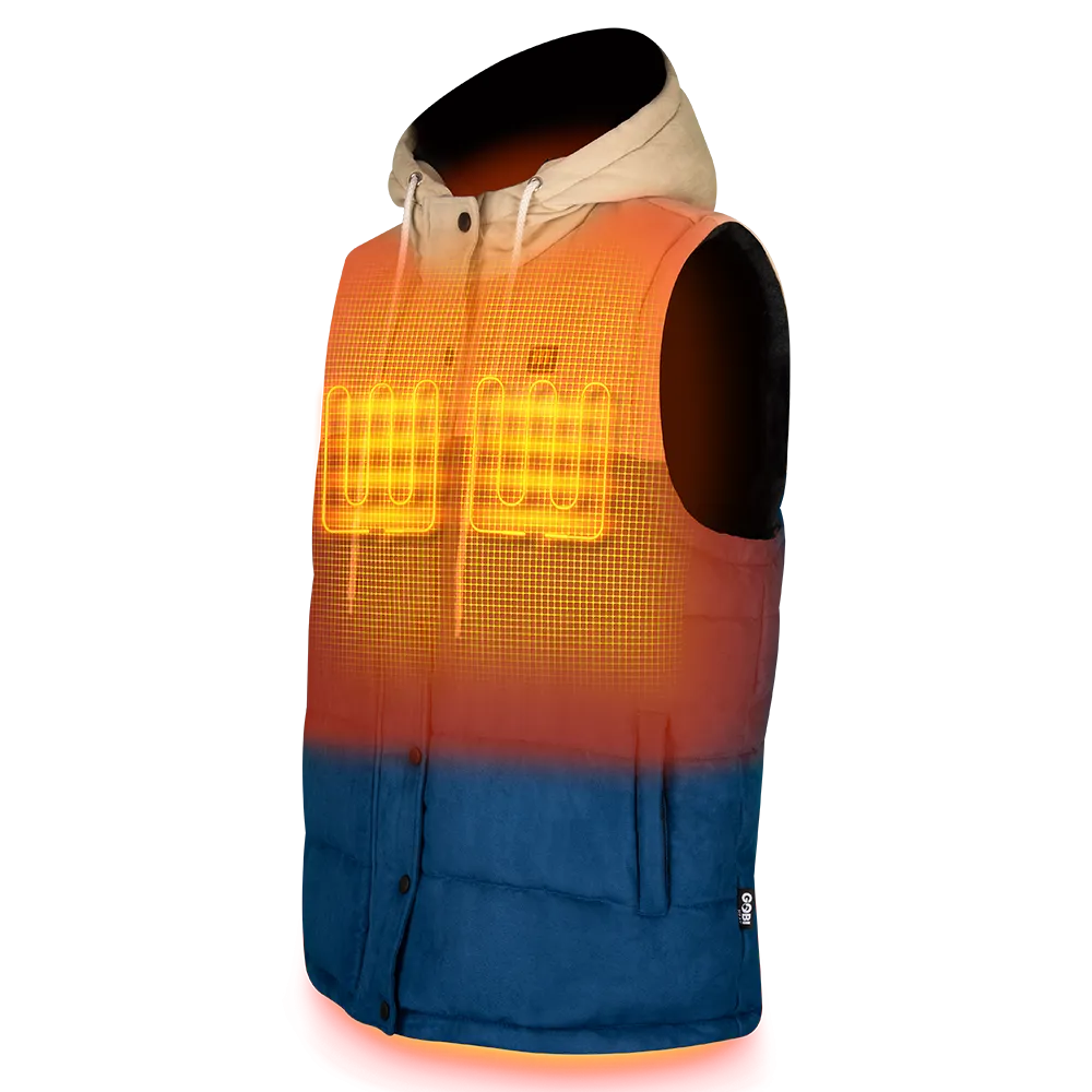 Colt Mens Heated Vest with Hood by Gobi Heat