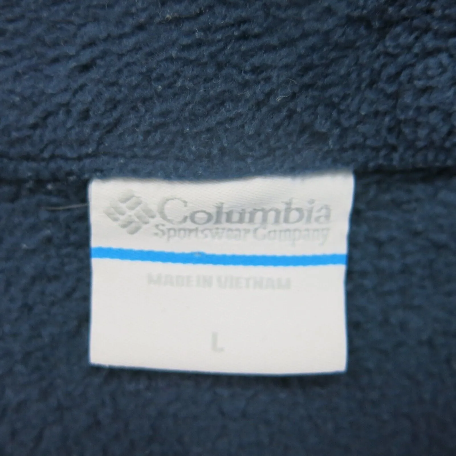 Columbia Jacket Womens L Blue Full Zip Outdoors Fleece Interchange Sweatshirts