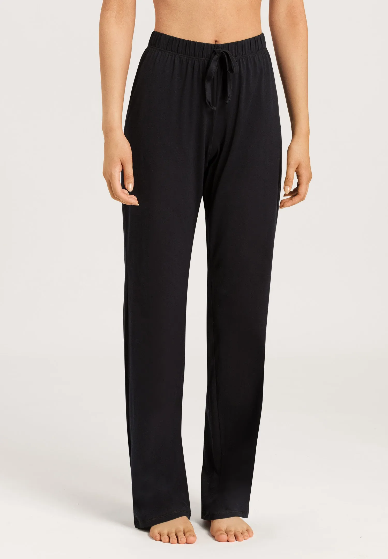 Cotton Deluxe Cotton Drawstring Pants | Black 77955-019