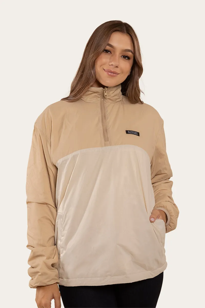 Cruze Womens Reversible Jacket - Dark Sand