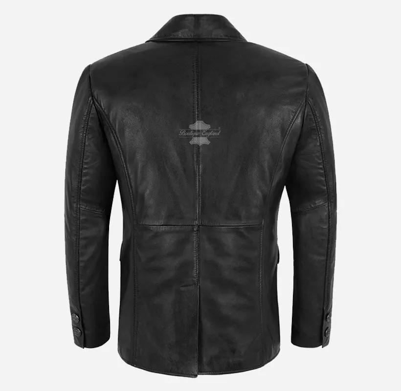 DAMIEN Men's Leather Blazer Soft Leather Coat