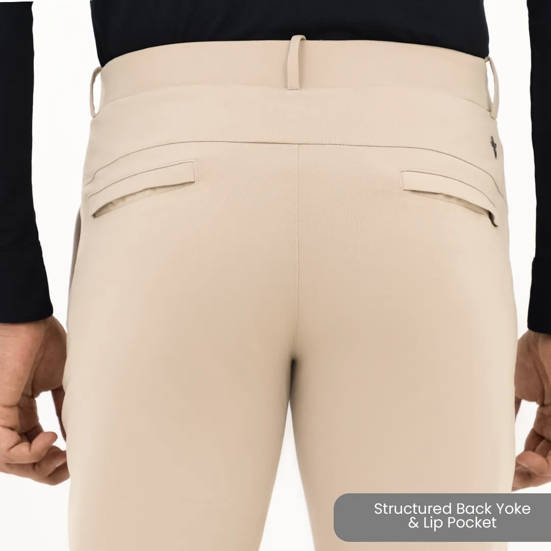 Deep Beige Tech Chinos