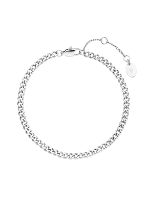 Delicate Curb Bracelet Silver