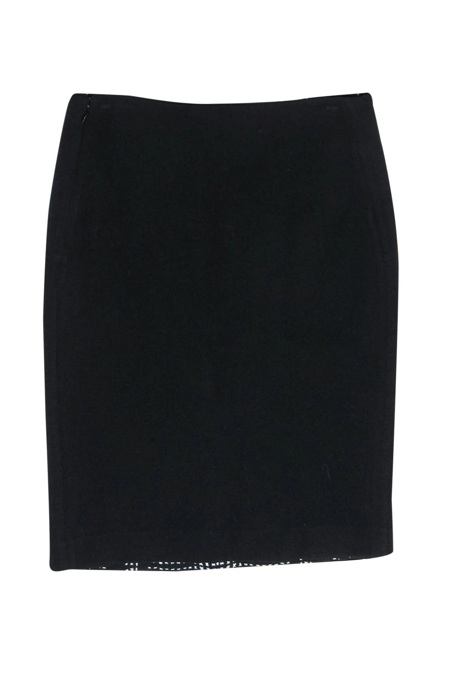 Diane von Furstenberg - Black & White Knit Pencil Skirt Sz 8