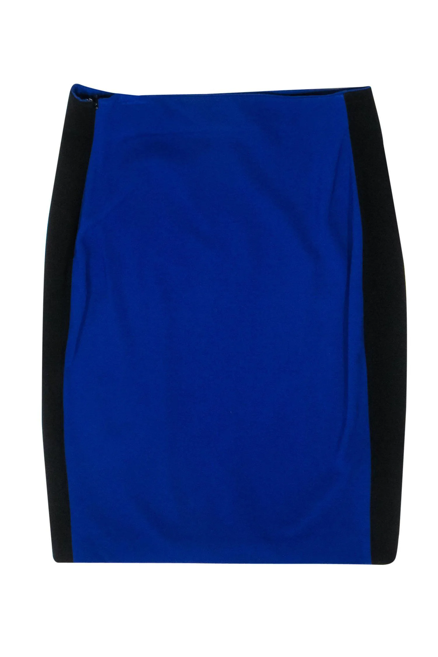 Diane von Furstenberg - Cobalt Blue & Black Paneled Pencil Skirt Sz 12