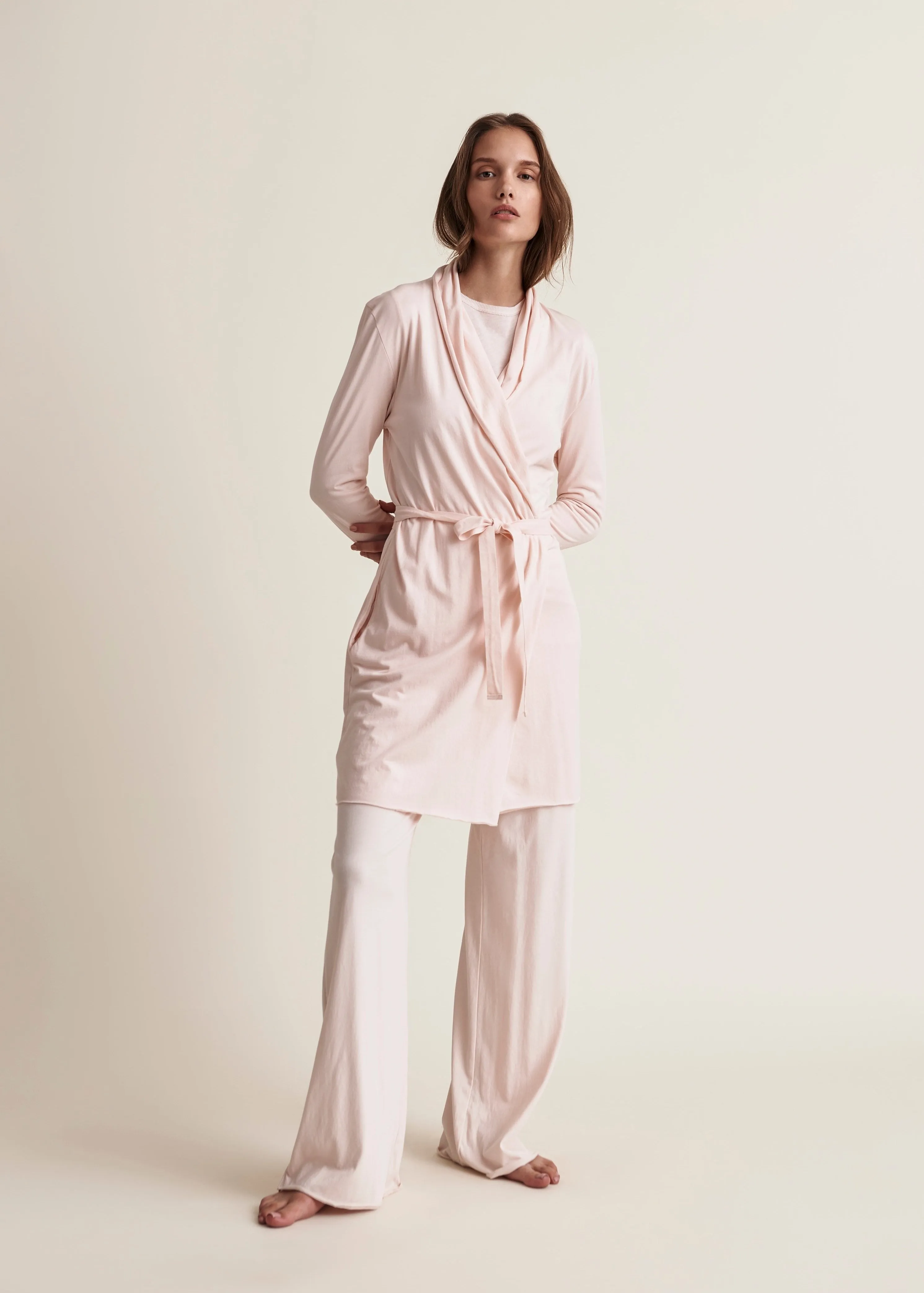 Double Layer Wrap Robe