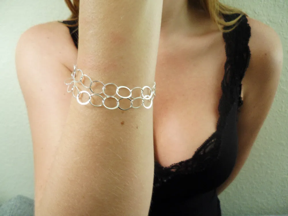 Double Sterling Silver Bracelet