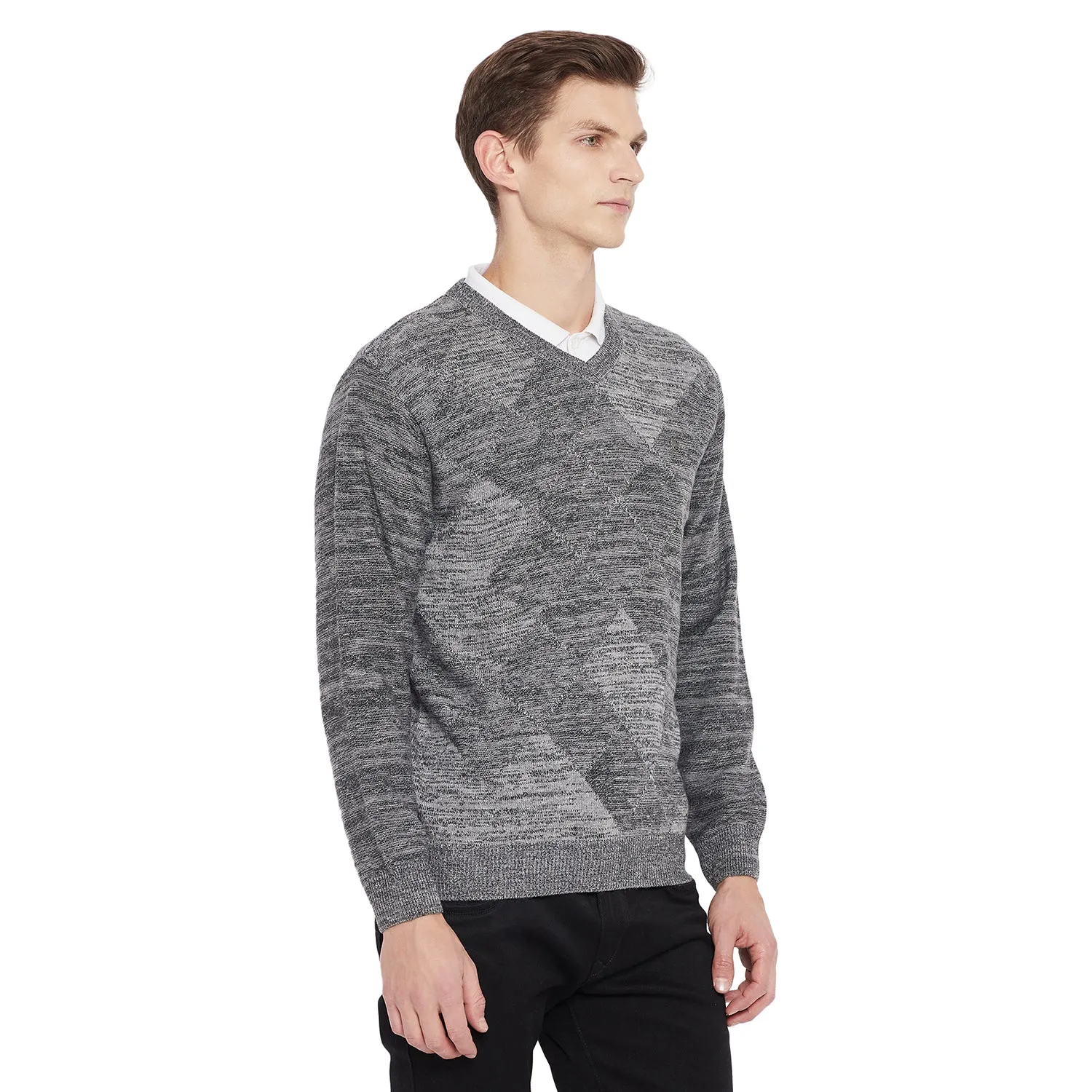 Duke Stardust Men Full Sleeve V Neck Sweater (SDS581)