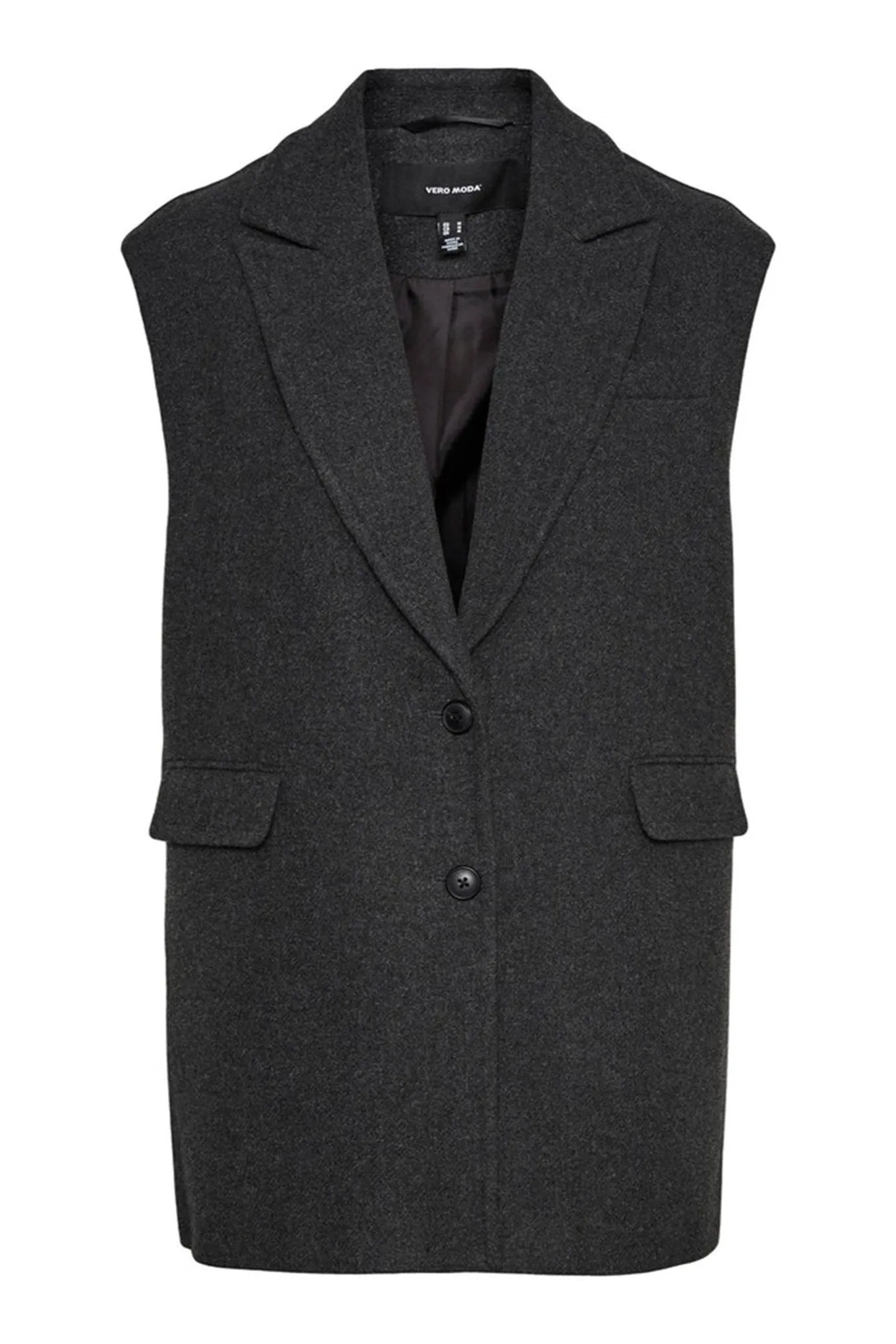 Edna Waistcoat - Dark Grey Melange