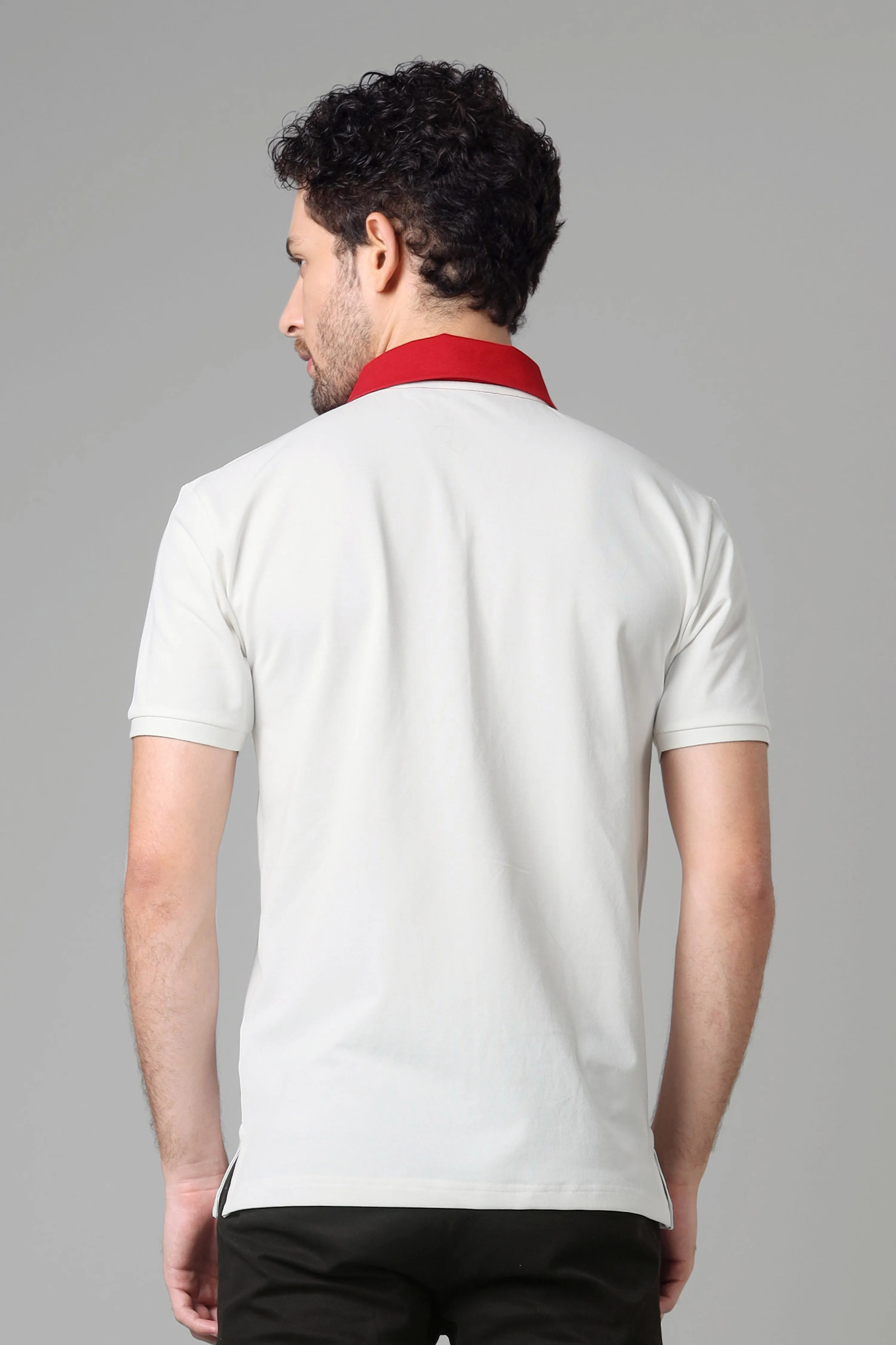 Exclusive White Smart Polo T-Shirt For Men