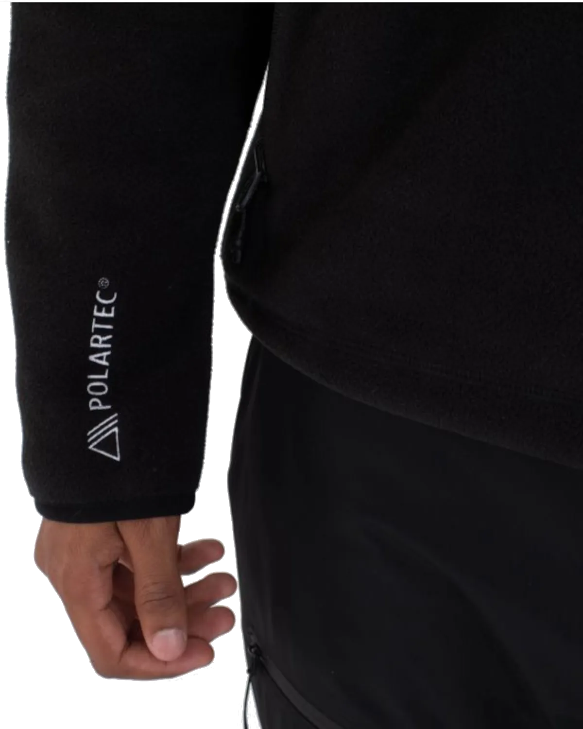 Explore Polartec 200 Crew Fleece Jacket in Black