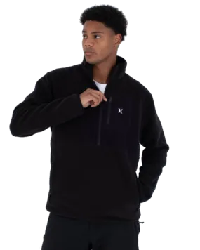 Explore Polartec 200 Crew Fleece Jacket in Black