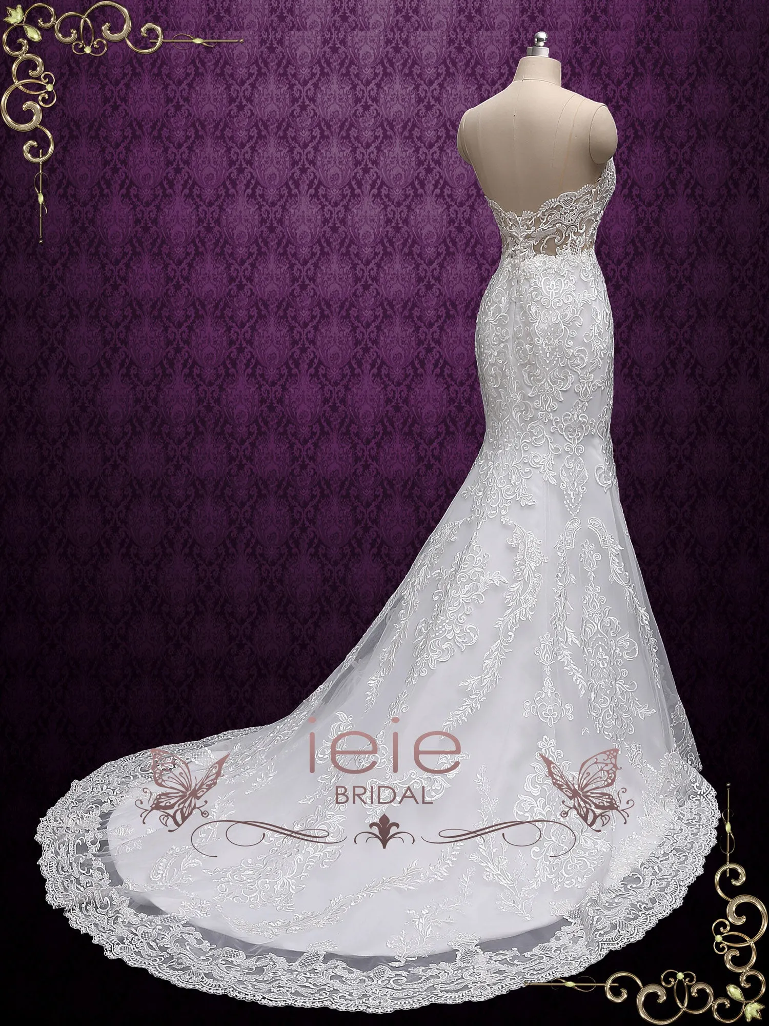 Exquisite Lace Mermaid Wedding Dress ABELLA