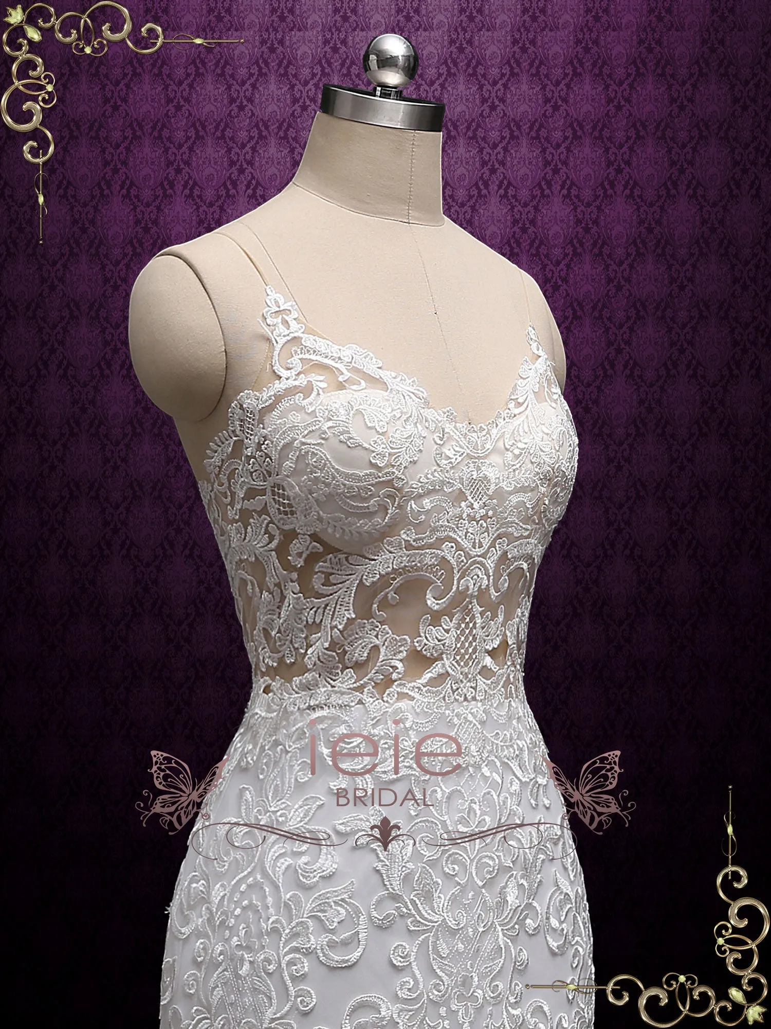 Exquisite Lace Mermaid Wedding Dress ABELLA