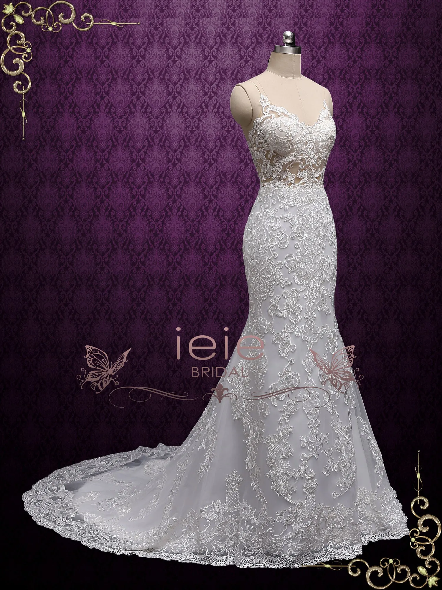 Exquisite Lace Mermaid Wedding Dress ABELLA