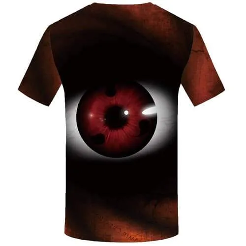 Eye T shirts Men Rock Tshirts Novelty Vortex Tshirt Anime Gothic Shirt Print Short Sleeve Full Print Mens S-5XL Slim O-Neck