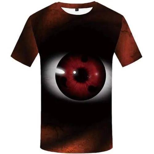 Eye T shirts Men Rock Tshirts Novelty Vortex Tshirt Anime Gothic Shirt Print Short Sleeve Full Print Mens S-5XL Slim O-Neck