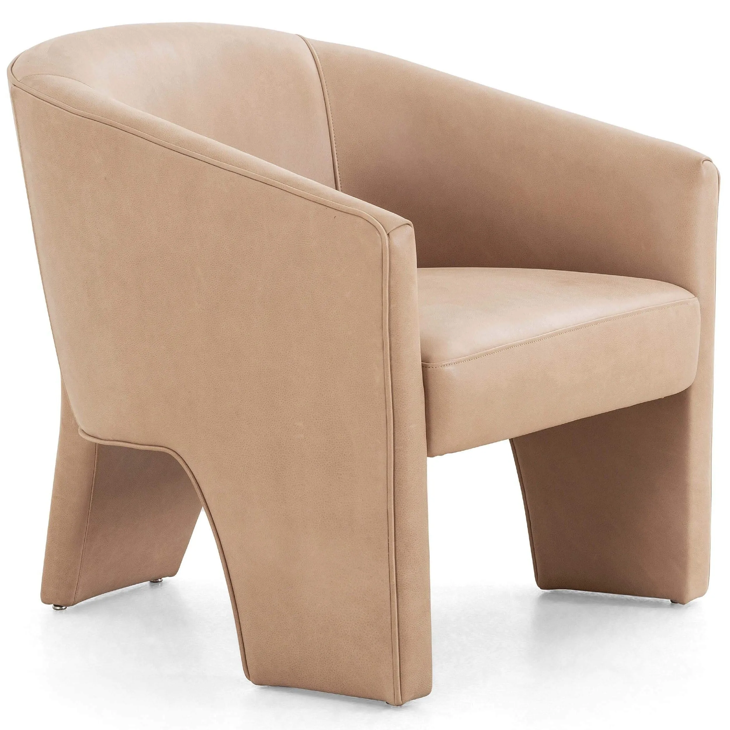 Fae Leather Chair, Palermo Nude