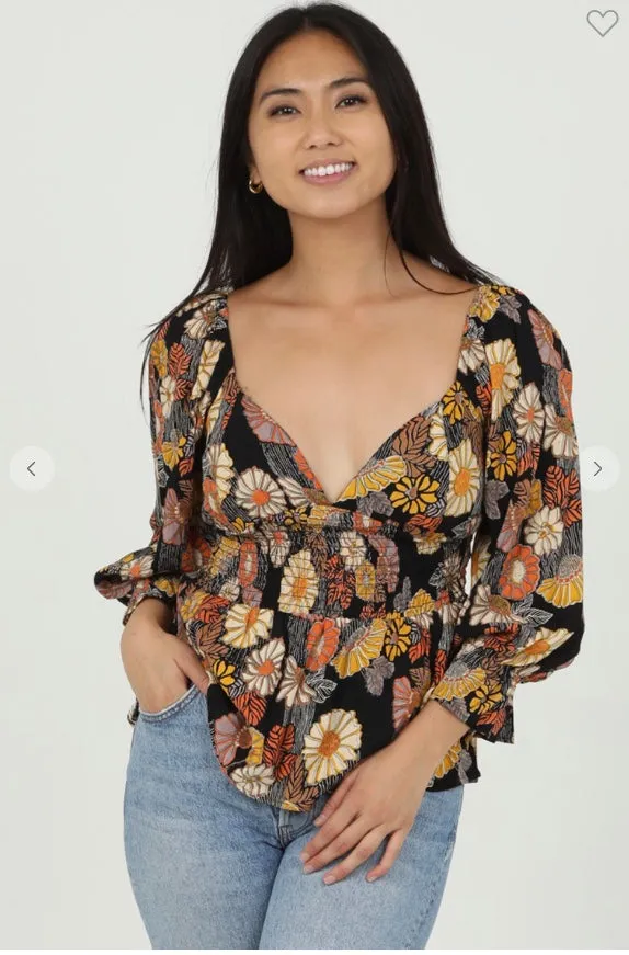 Fall daisy top