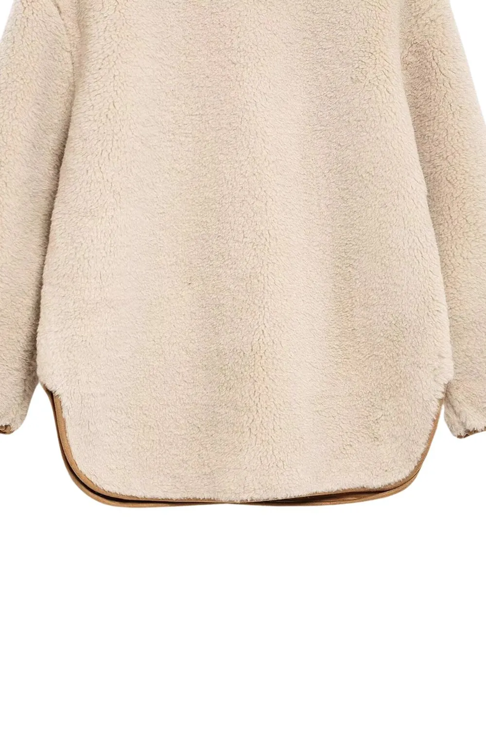 'Federico' V-Neck Warm Fleece Long Sleeve Jacket