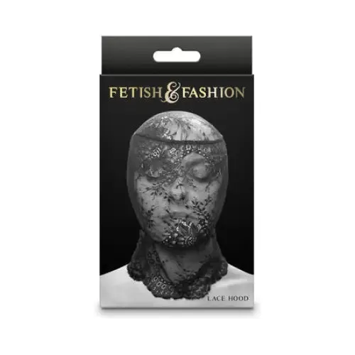 Fetish&Fashion Lace Hood Black