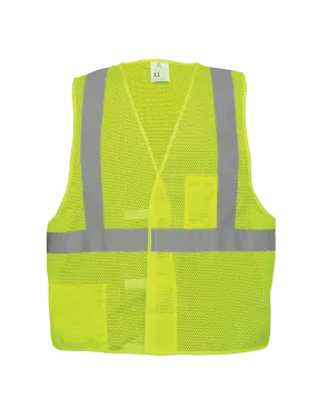 FrogWear® HV Lightweight Mesh Polyester Safety Vest - GLO-001V