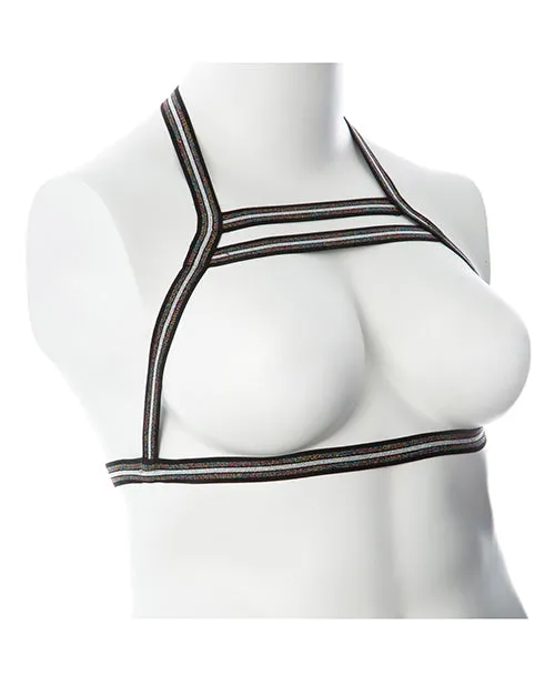 Gender Fluid Silver Lining Harness - Black/Silver