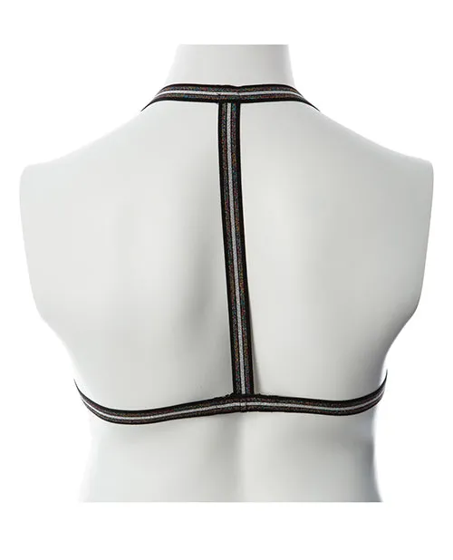 Gender Fluid Silver Lining Harness - Black/Silver