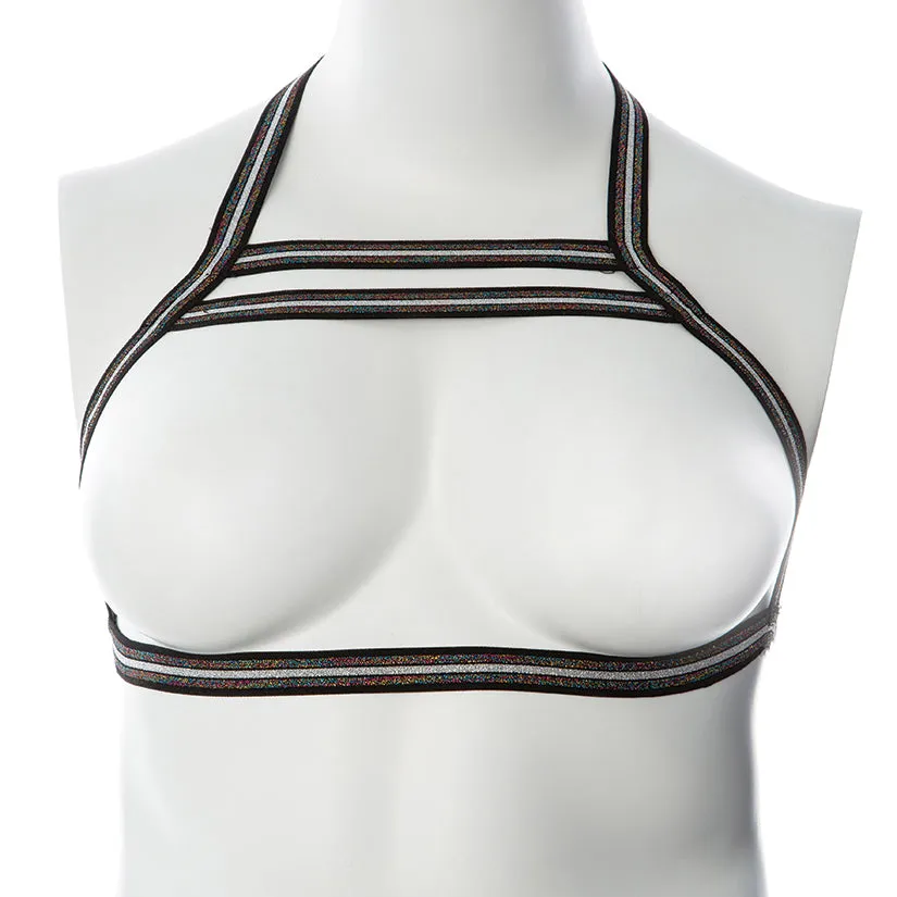 Gender Fluid Silver Lining Harness - S-L Black/Silver