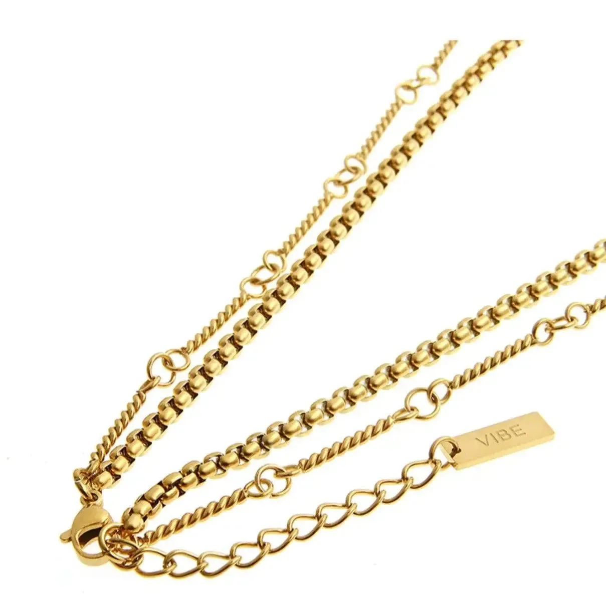 Gold Layering Chain Choker