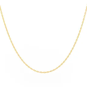 Gold Rope Chain Necklace