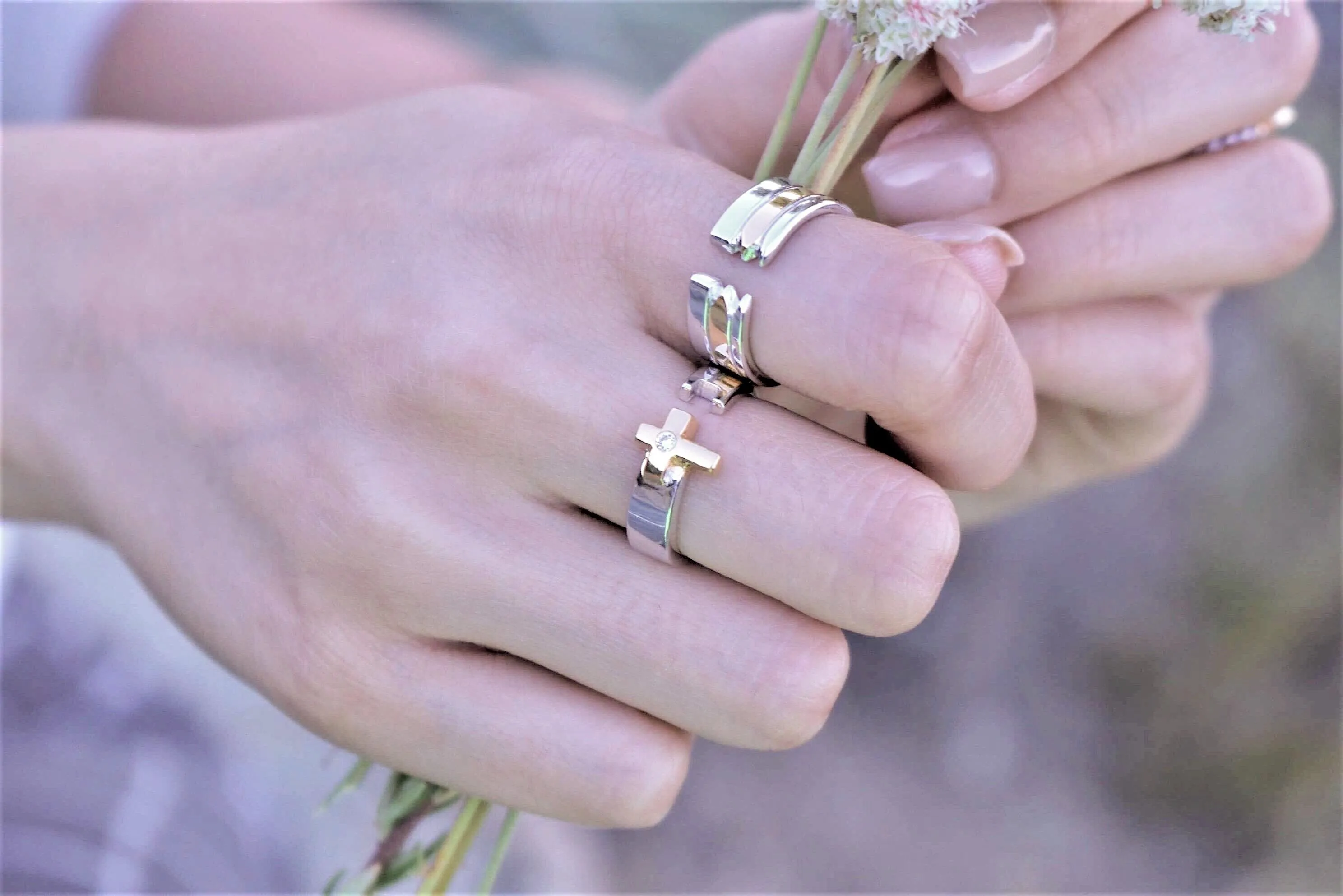 Golden Ivory Ring