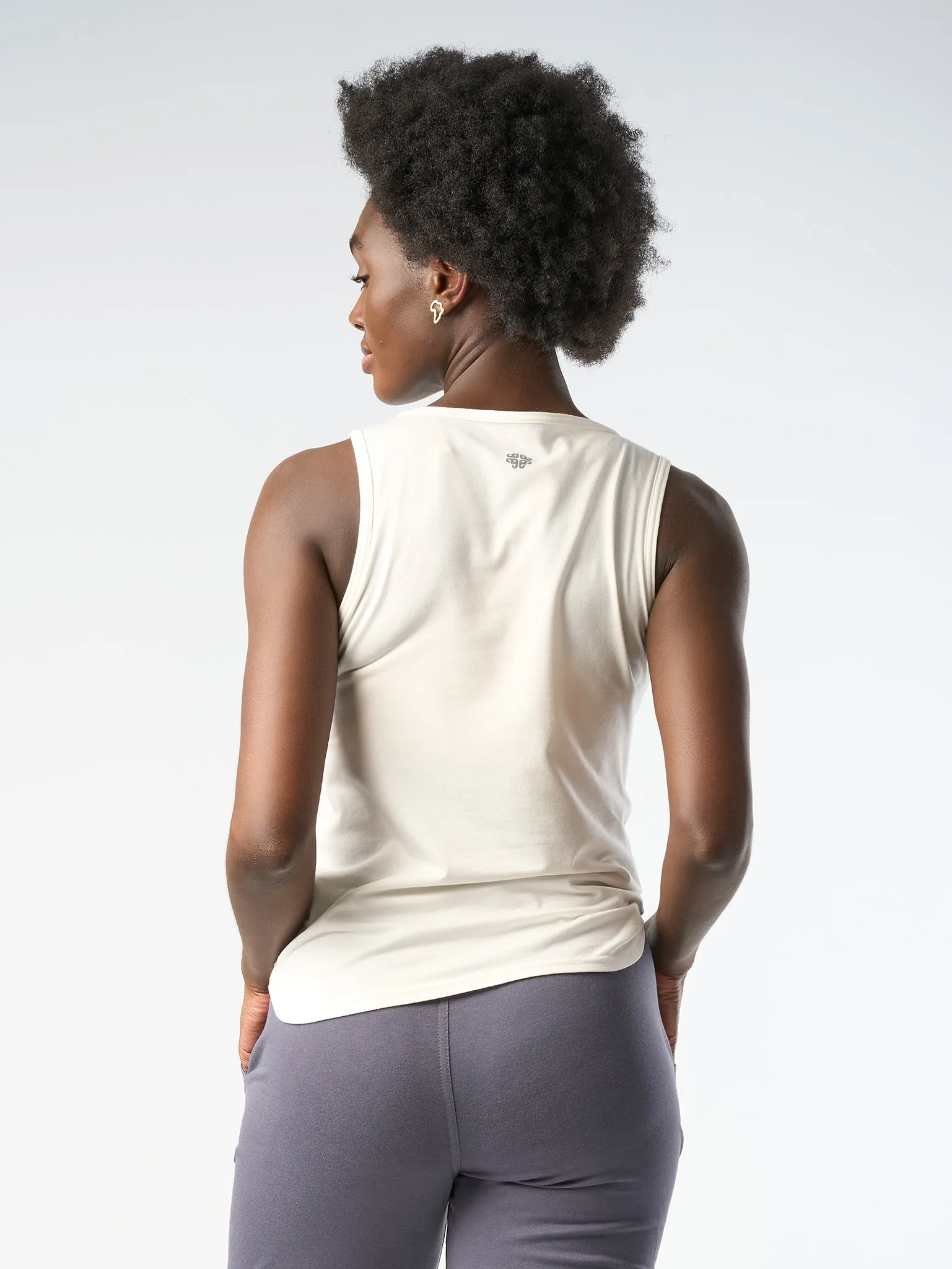 Gossypium Freedom Yoga Vest - Natural