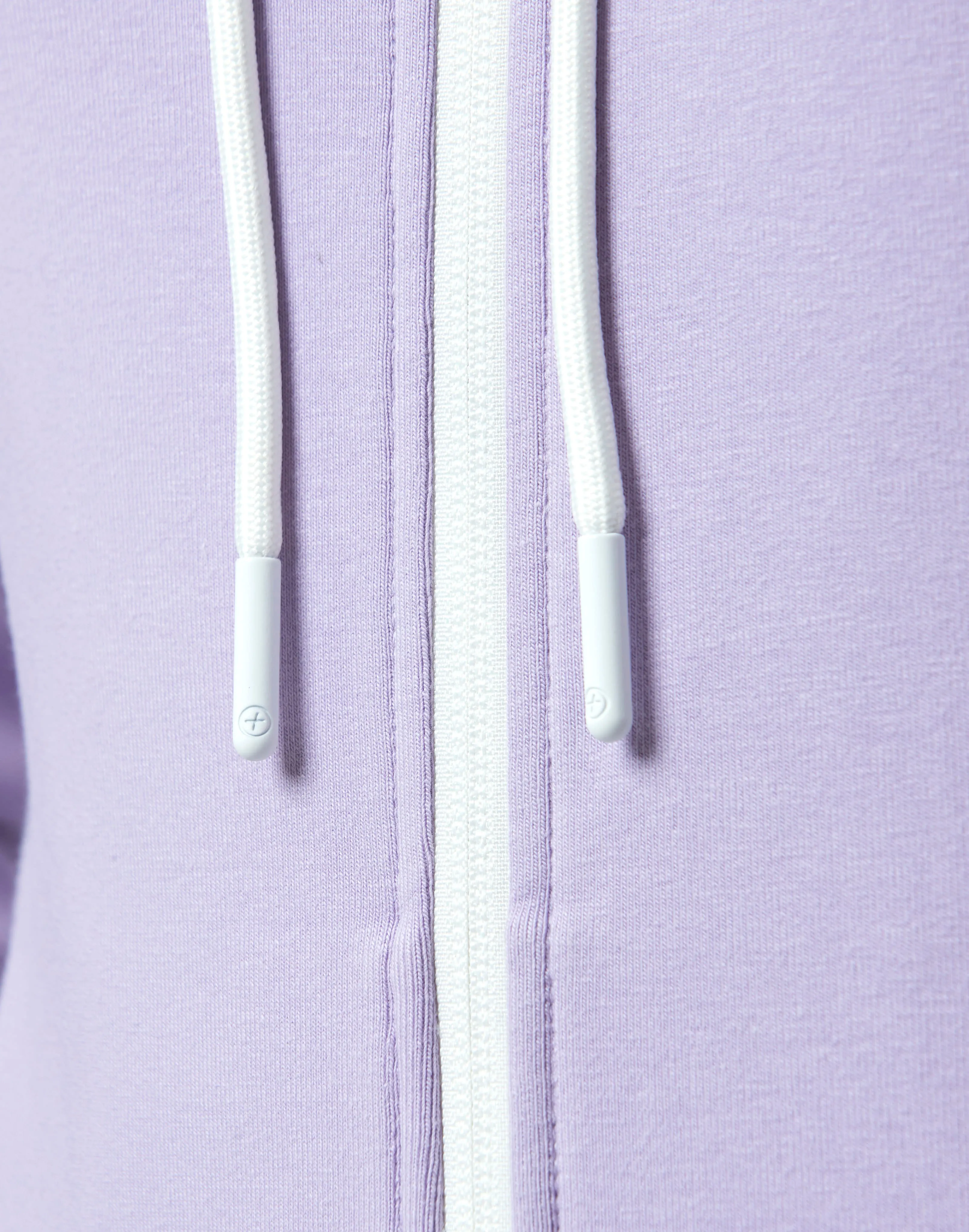 Gym Coffee Chill Zip Hoodie (Womens) - Lilac