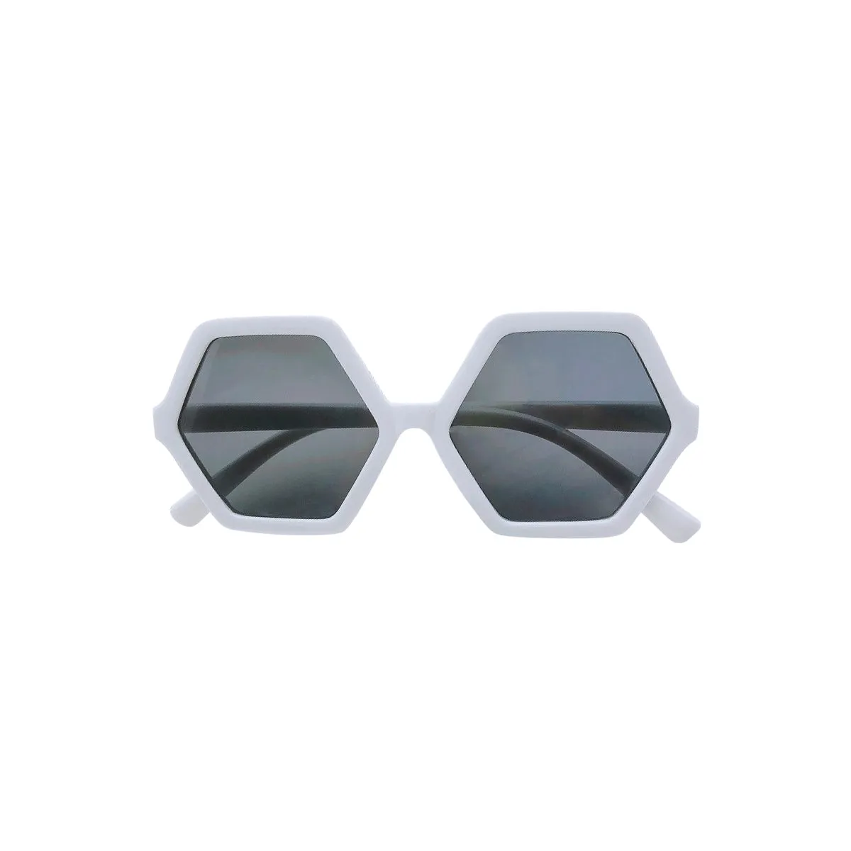 Hexagon Sunglass, Gray