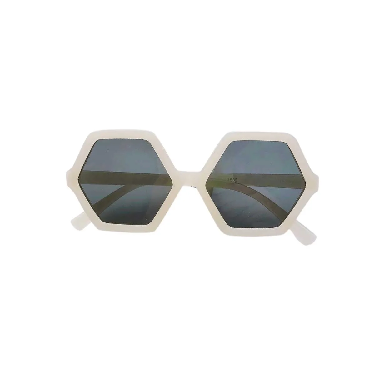 Hexagon Sunglass, Pearl