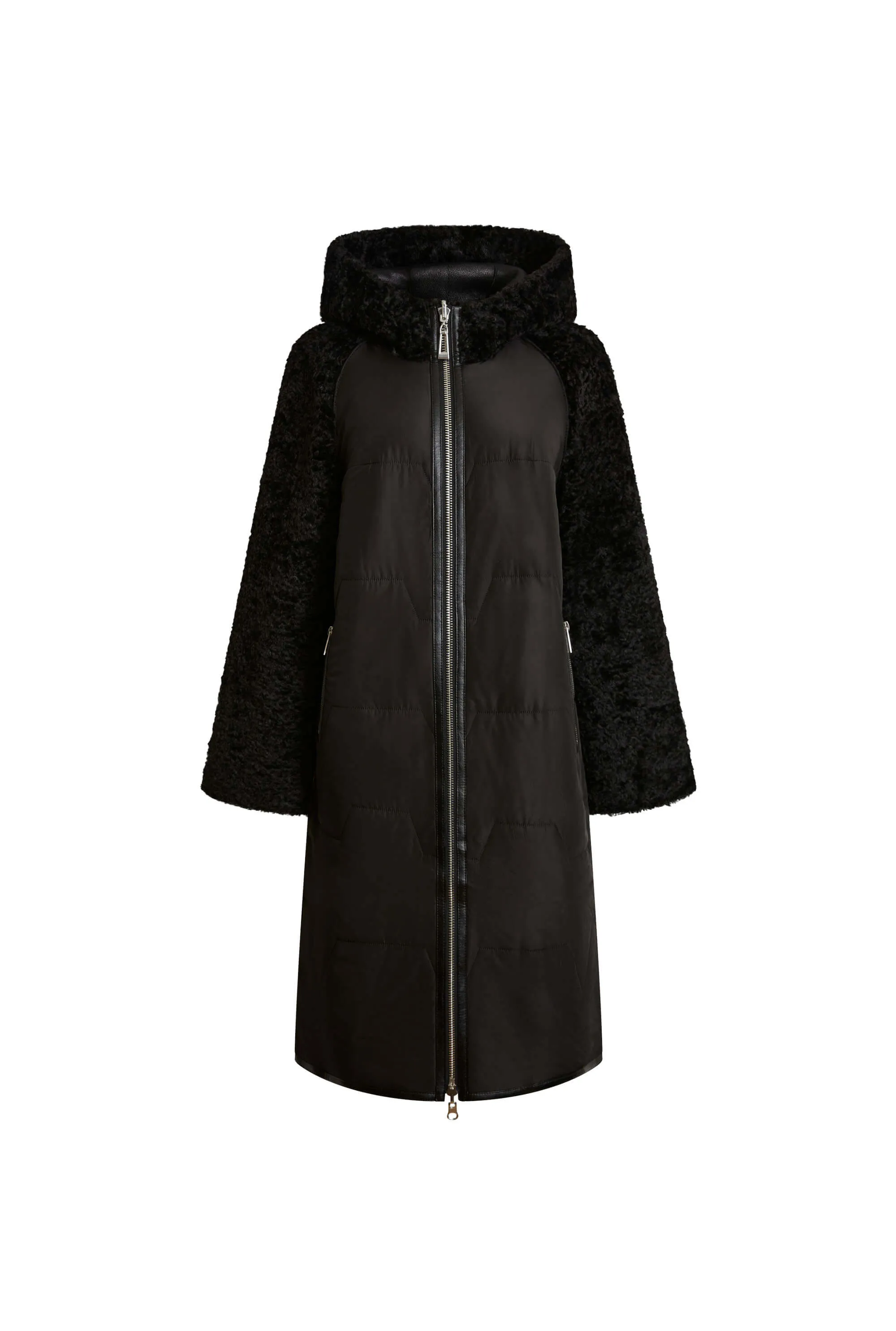 Hooded Faux Fur Coat