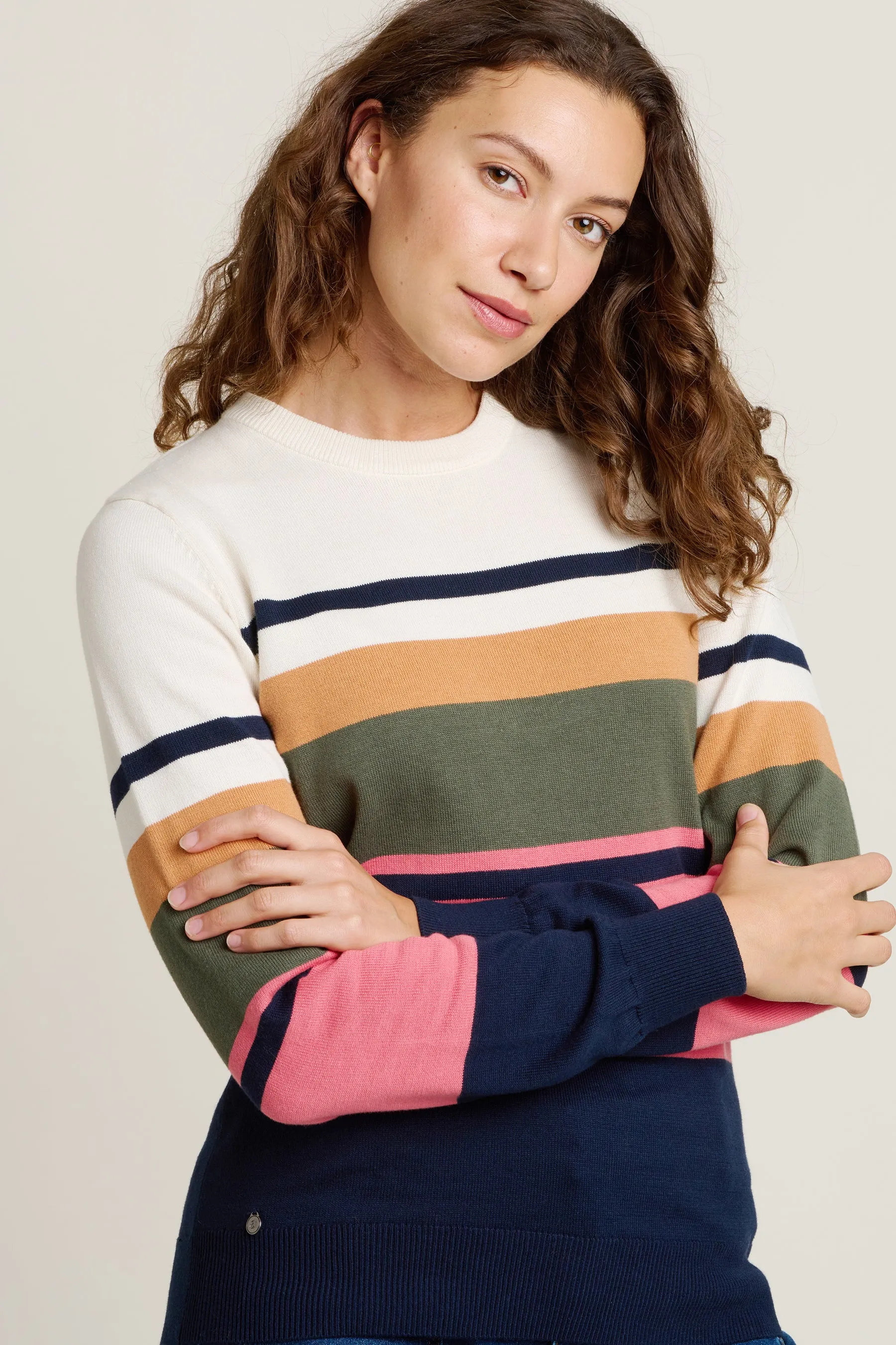 Horizon Stripe Knitted Crew Neck