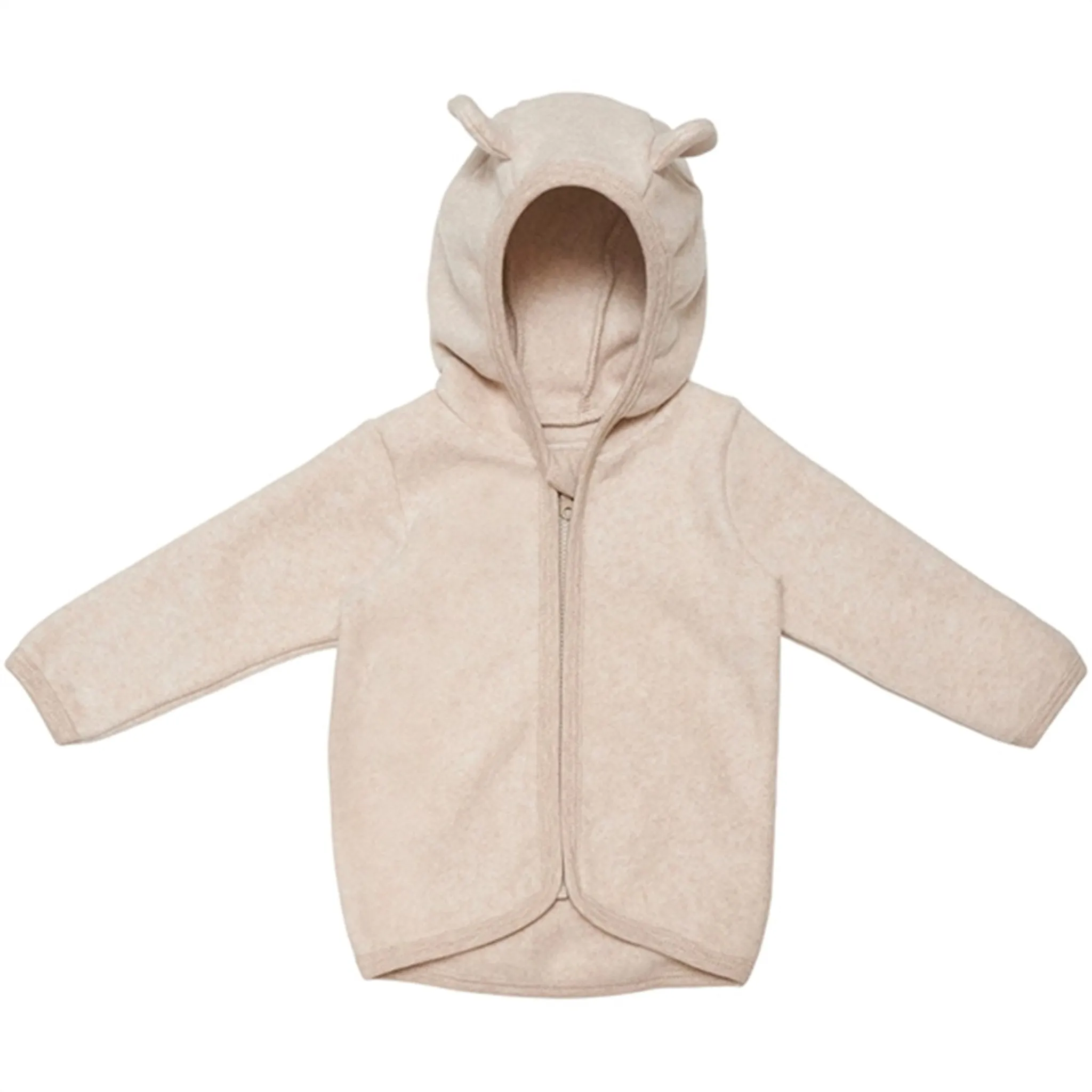 Huttelihut Jacket Ears Cotton Fleece Fluffy Camel