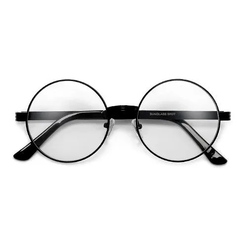 Iconic 52mm Thick Triple Ring Round Metal Frame Eyewear